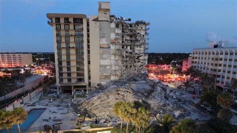 Florida Building Collapse Video Surfside Fl Condo Disaster