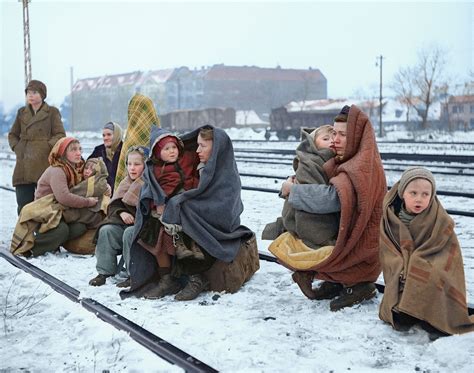 13 Fascinating Colorized Photos Of Refugees During World War Ii ~ Vintage Everyday