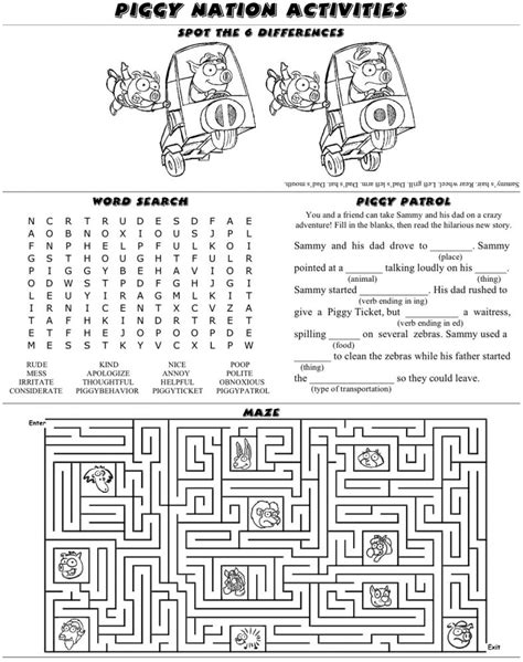 Best Printable Activity Sheets Educative Printable