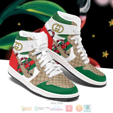 Best Gucci Kingsnake X Nike Air Jordan 1 Sneakers Boxbox Branding