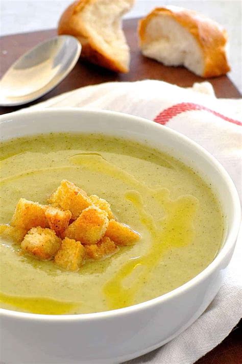 Healthy Creamy Broccoli Soup Recipetin Eats