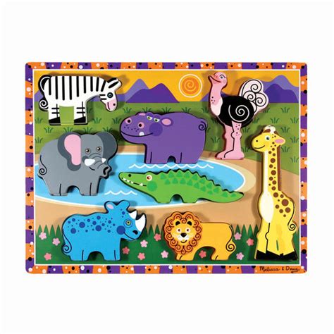 5 out of 5 stars. Safari Chunky Puzzle - 8 Pieces | Melissa & Doug