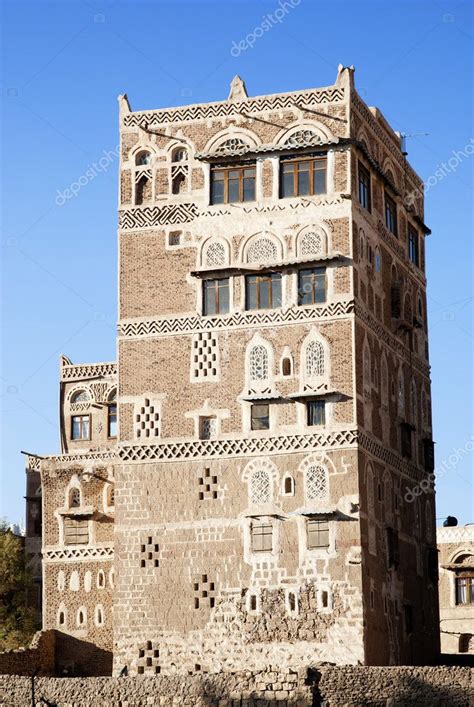 Sanaa Yémen Architecture Yéménite Traditionnelle — Photographie