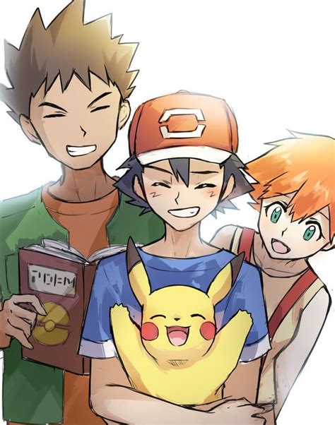 Ash Misty And Brock Pokemon Ash And Misty Pokemon Sketch Brock Pokemon