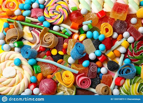 Many Different Yummy Candies As Background Stock Image Image Of