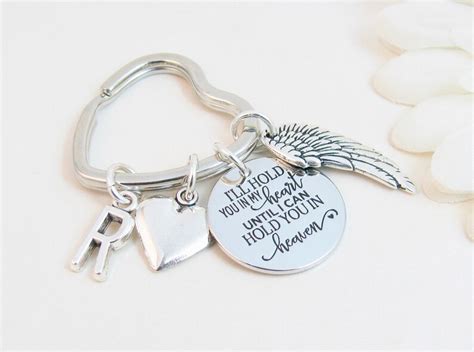 Bereavement Sympathy T Memorial Angel Wing Keychain Etsy Uk