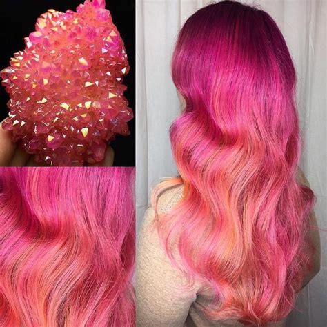 Geode Hair Trends Uses Dazzling Crystals As Hair Color Inspiration