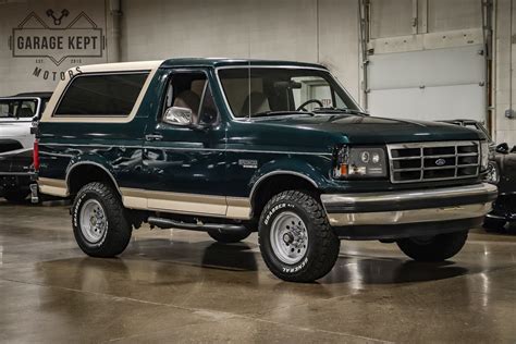 Green 1993 Ford Bronco Doesnt Need Spring To Flaunt Eddie Bauer