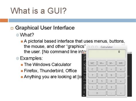 Introduction To The Graphical User Interface Gui In