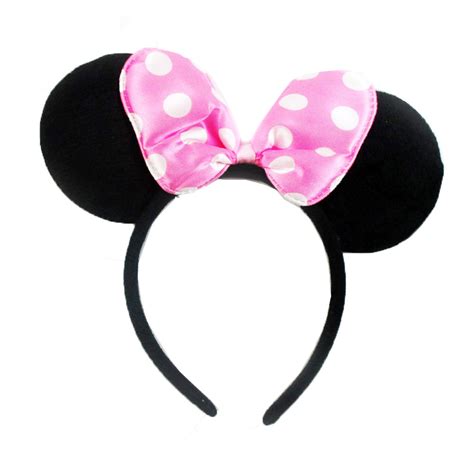 12pc Minnie Mouse Ears Headbands Red Pink Polka Dot Bow Costume Party