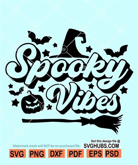 Spooky Vibes svg, Retro Spooky Vibes svg, Spooky svg, Halloween Shirt