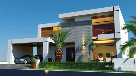A villa is basically a house where a family can spend their time together. 3D Front Elevation.com: Beautiful Contemporary House Design 2016