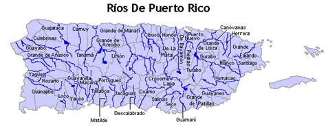 Principales Ríos De Puerto Rico Puerto Rico Mi País