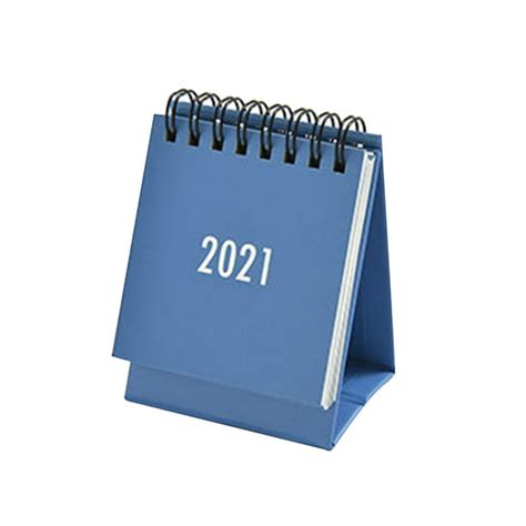 2020 2021 Desk Calendar Desktop Standing Flip Monthly Calender Mini