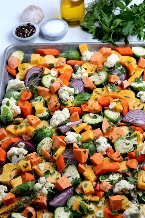 Roasted Fall Vegetables Recipe Vegan In The Freezer