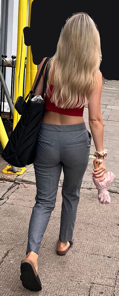 Sexy Ass Office Blonde In Croptop Tight Jeans Forum