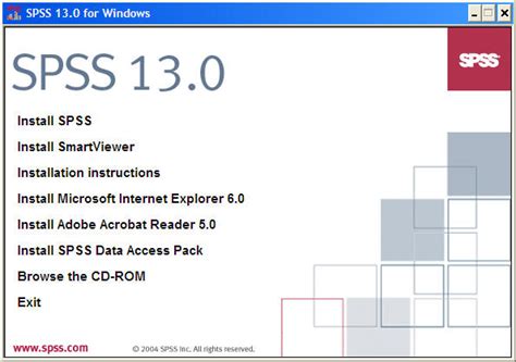 Procedure For Installation Of Spss13