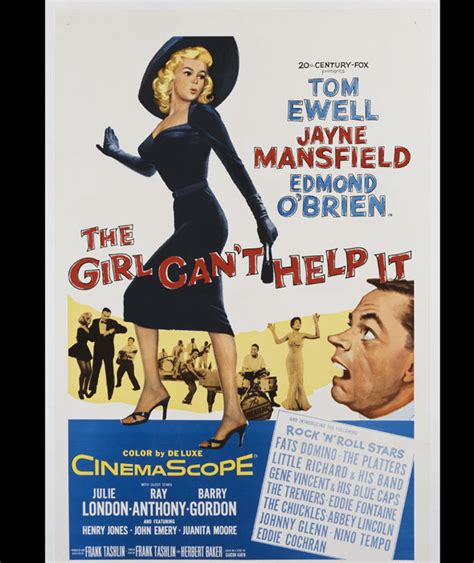 The Girl Cant Help It Film Poster Jayne Mansfield Hollywood Sex Symbol Jayne Mansfield