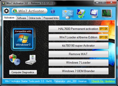 But activation is the main problem for many computer and pc users. TÉLÉCHARGER HAL7600 WINDOWS 7 ACTIVATION ...