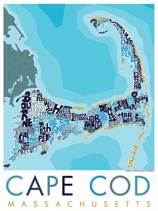 Follow movies, music, theater, books, dance, visual arts and more. Cape Cod Type Map Poster - I Lost My Dog