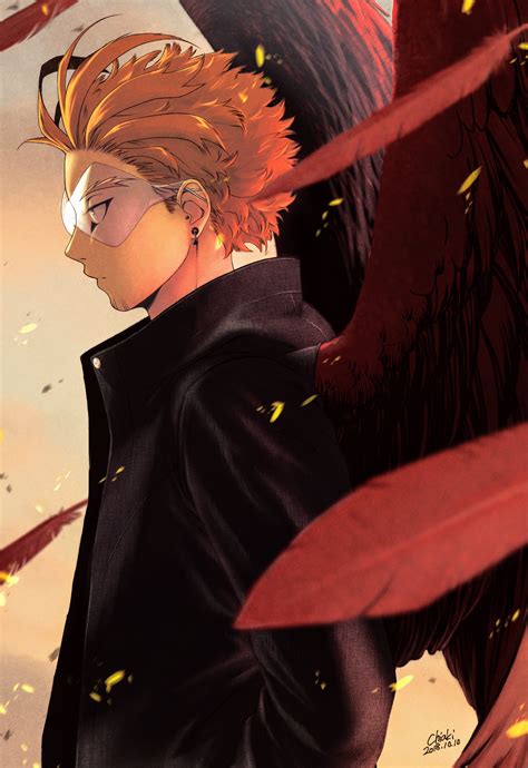 My boy hawks love this chicken man. Hawks - My Hero Academia #fanart #manga #anime #animeboy #GG \ ^^ / | My hero, Hero academia ...