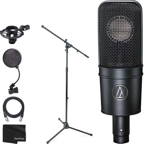 Audio Technica At4040 Cardioid Condenser Mic W Shock Mount Stand