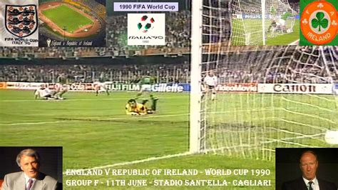 A classic settled on penalties. ENGLAND V REPUBLIC OF IRELAND - WORLD CUP ITALY 1990 ...