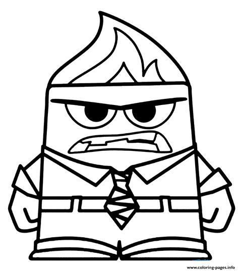Disney Inside Out Anger Coloring Pages