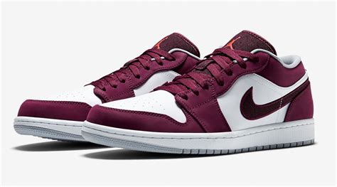Another Look At The Air Jordan 1 Low Bordeaux •