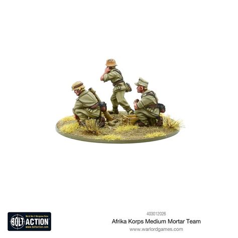 Afrika Korps Medium Mortar Team Bolt Action