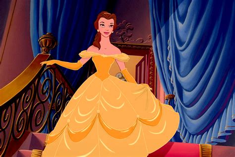 Fm Anime Beauty And The Beast Disney Belle Yellow Dress Cosplay