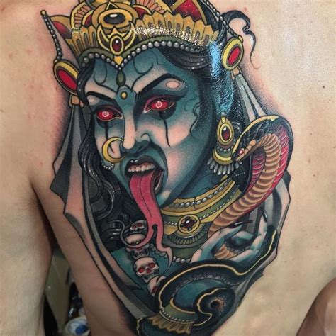 Goddess Kali Portrait Tattoo By Javier Franko Javierfranko