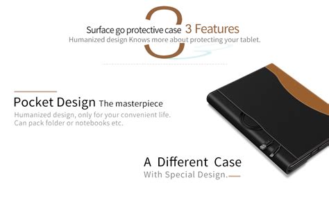 Infiland Microsoft Surface Go Case Multi Angle Business