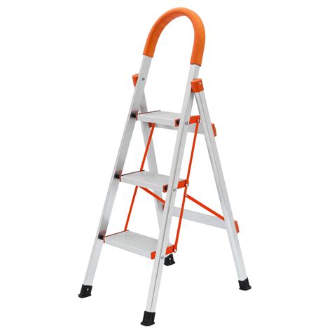 Ktaxon 3 Step Aluminum Ladder Lightweight Portable Platform Step Stool