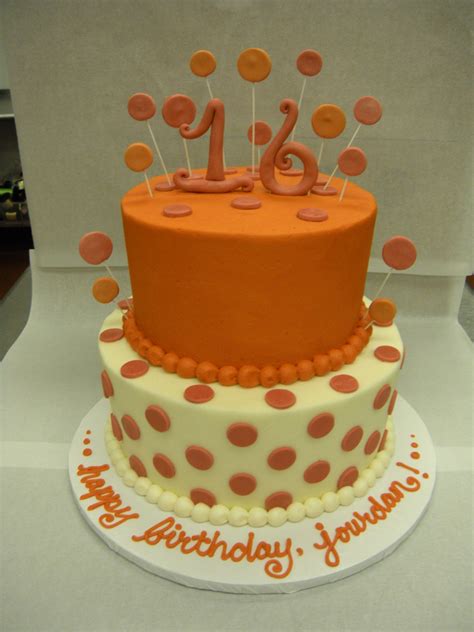 Orange Birthday Cakes