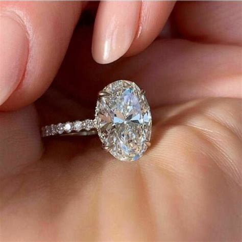 430ctw Solitaire Ring Classic Oval Engagement Ring Oval Etsy