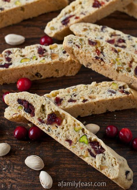 These biscotti are crumbly delivery systems for chewy apricot bits, hunks of dark chocolate, and crunchy almonds. cranberry pistachio biscotti martha stewart
