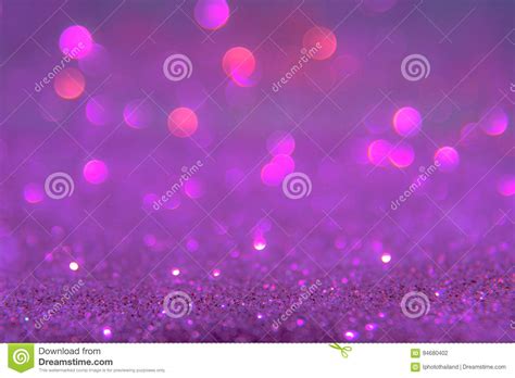 Violet Or Purple Bokeh Light Is The Soft Blurred Circles Of Light White