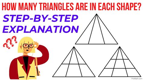 Can You Determine How Many Triangles Are In Each Shape Step By Step