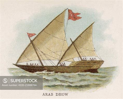 Arab Dhow Traditional Sailboat In The Red Sea