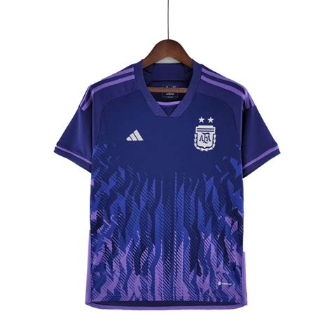 Camiseta Alternativa Argentina Para El Mundial Qatar 2022 Color Violeta