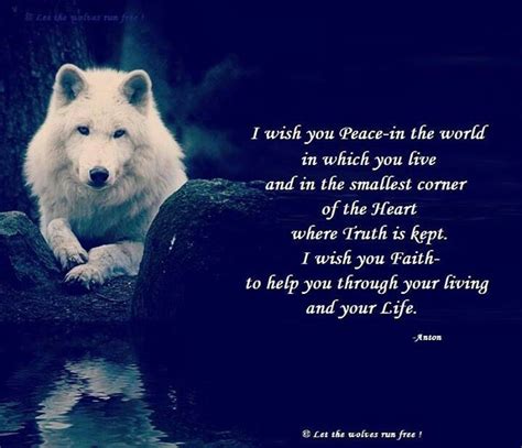 Pin By Derenda Beagle On Spirit Of The Wolf World Peace Image Quotes
