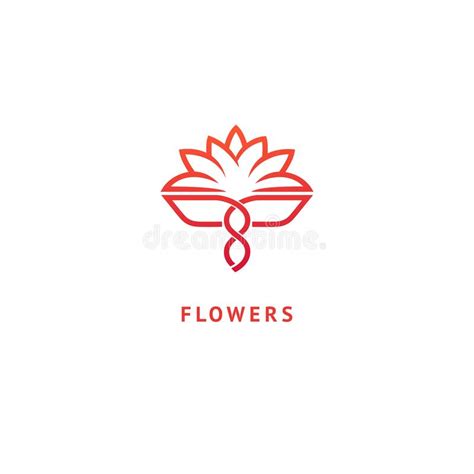 Projeto Luxuoso Do Logotipo Da Flor Do Vetor Sinal Floral Ornamentado