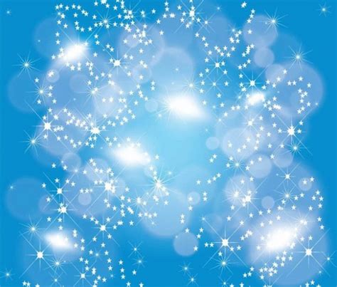 Cool Blue Sky Stars Vector Background Welovesolo
