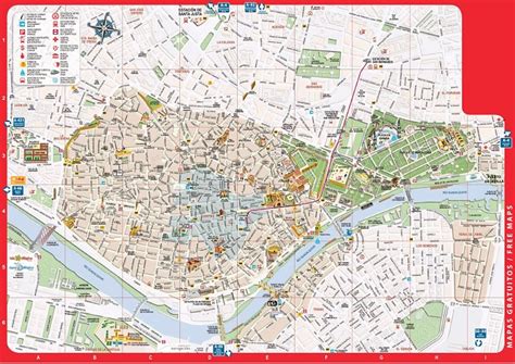 Seville Attractions Map Free Pdf Tourist City Tours Map Seville 2023