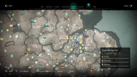 Assassins Creed Valhalla Rzymskie artefakty cała kolekcja mapa