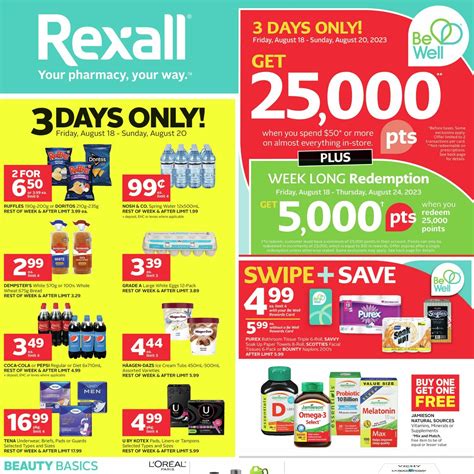 Rexall Weekly Flyer Weekly Savings Bc Aug 18 24