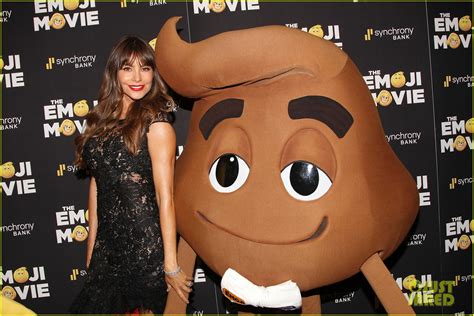 Sofia Vergara Poses With Poop Emoji At Emoji Movie Screening Photo
