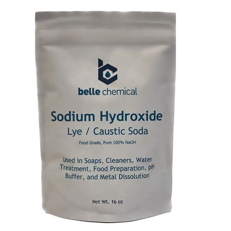 Sodium Hydroxide Pure Food Grade Caustic Soda Lye 1 Pound