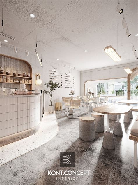 Coffee Minimalist Style On Behance Bakery Interior Coffee Shop